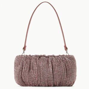 LIKE NEW STAUD Bean Beaded Bag, Mahogany